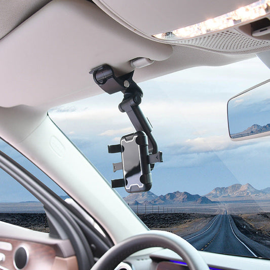 Sun Visor Chuck Car Mount Multifunctional Navigation Mount Rearview