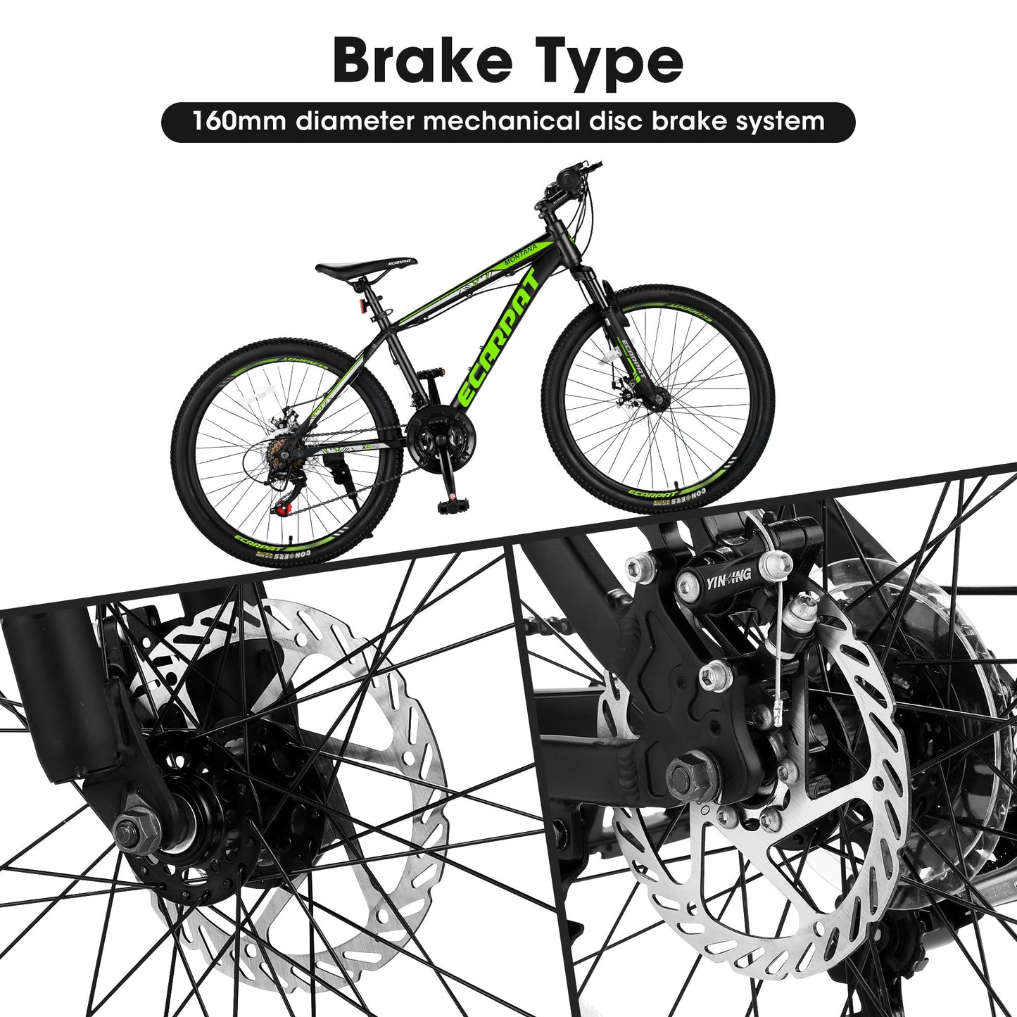 City-Cruizer – 24" Carpat™ ALUMINIUM Mountain Bike (21-Speed,