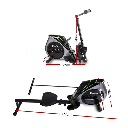 Everfit Rowing Machine Rower Elastic Rope Resistance Fitness Home
