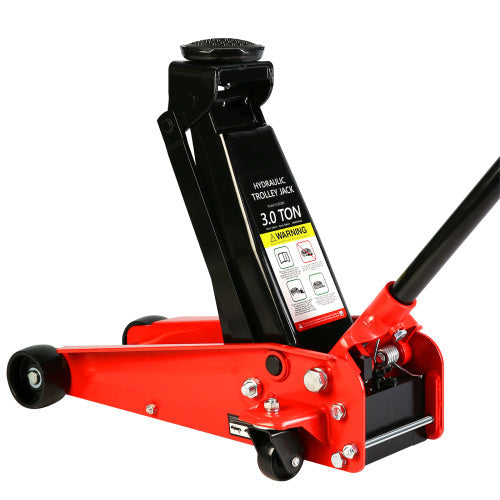 Hydraulic Trolley Low Profile Steel Racing Floor Jack With A Capacity